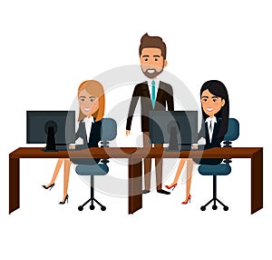 bussiness people working icon