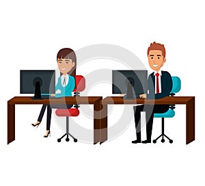 bussiness people working icon