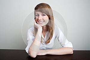 Bussiness woman smiling