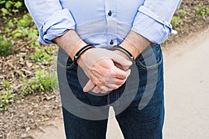 Bussinessman in handcuffs