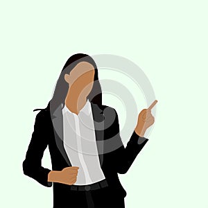 Confident Businesswoman Illustration