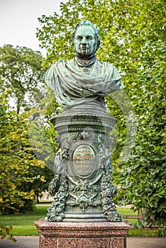 Bust of Andreas Zelinka in Vienna Stadtpark photo