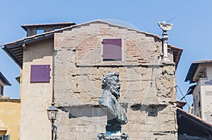 Bust of Benvenuto Cellini in Florence, Italy
