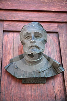A bust on the door of Mariacki door photo