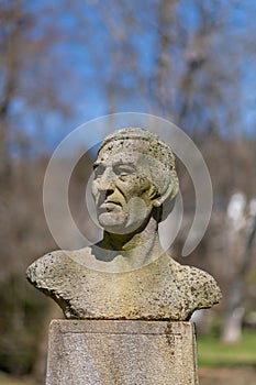 Bust of gardener Vaclav Skalnik - Marianske Lazne Marienbad