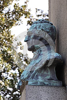 Bust of John Tyler Hollywood Cemetery