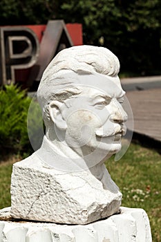 Bust monument of Stalin