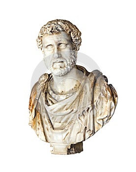 Bust of Roman Emperor Antoninus Pius photo