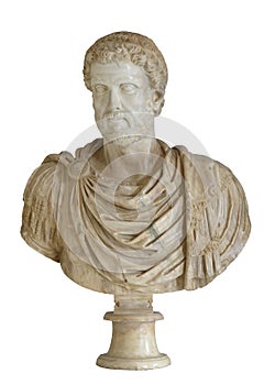 Bust of roman emperor Antoninus Pius photo