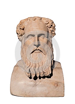 Bust of Stoic philosopher Zeno of Citium 334-262 BC photo