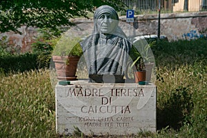 Bust of Teresa de Calcuta in Rome