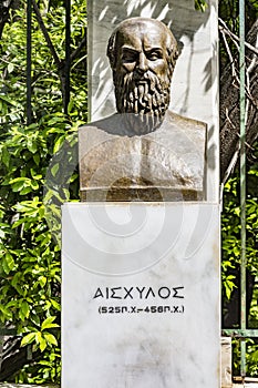 Bust of tragic poet Aeschylus