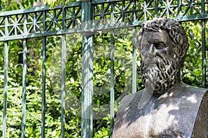 Bust of tragic poet Sophocles