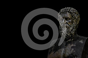 Bust of tragic poet Sophocles