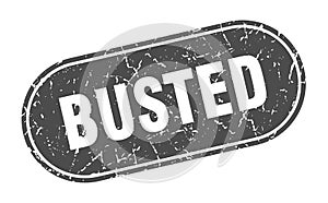 busted sign. busted grunge stamp.