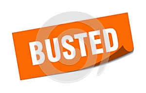 busted sticker.