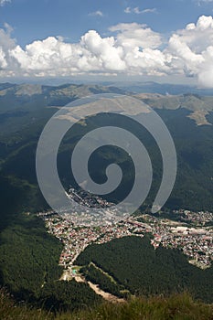 Busteni view from Caraiman mountain