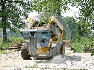 Busting Concrete.