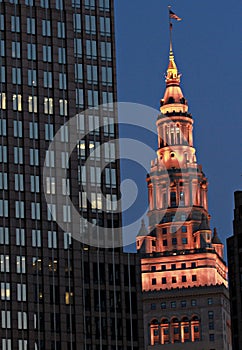 The famed Terminal Tower is a trademark of Downtown Cleveland - OHIO - CLEVELAND photo