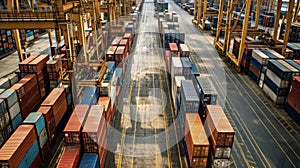 A bustling warehouse filled with labeled and tracked containers representing the importance of accurate data and