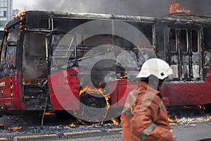 Busway Jakarta Burning