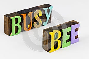 Busy bee business people work workers office communication