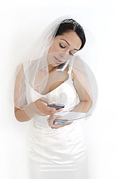 Busy bride