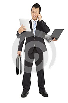 Busy businessman