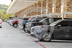 Busy Day At Interstate Highway Gas Station