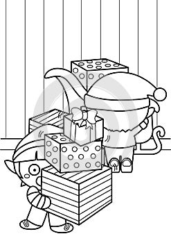 busy elves before christmas