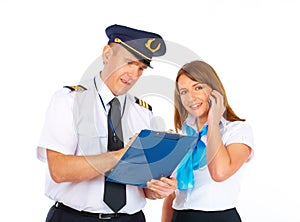 Busy flight crew