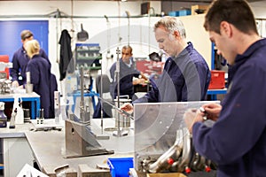 Busy Interior Of Engineering Workshop