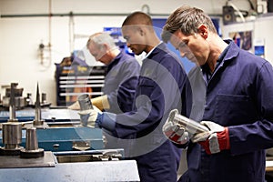 Busy Interior Of Engineering Workshop