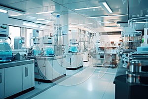 Busy Laboratory With Abundant Machines and Equipment for Scientific Experiments, The laboratory is used for scientific research to