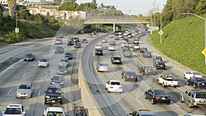 Busy Los Angeles Freeway