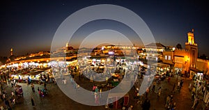 Busy Market Night, Marakesh, Morocco
