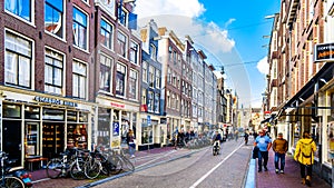 Haarlemmerstraat in Amsterdam in the Netherlands