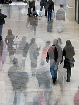 Busy shoppers photo