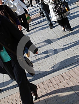 Busy shoppers photo