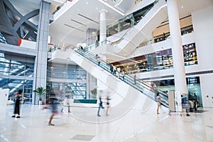 Busy shopping mall