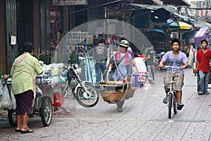 Busy street of Bangkok