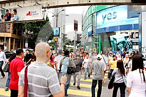 Busy Street of Bukit Bintang, Kuala Lumpur