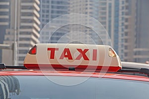 Busy taxi top light