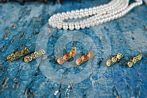 Buta Pattern Earring Jewelry Azerbaijan National Pattern Antiques National Treasure