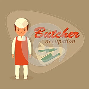 Butcher profession,