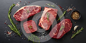 ButcherÃ¢â¬â¢s Selection of Prime Raw Beef Steaks