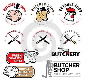 Butcher's shop logo