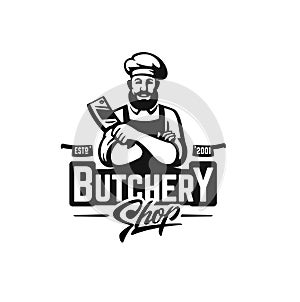 Butcher shop logo