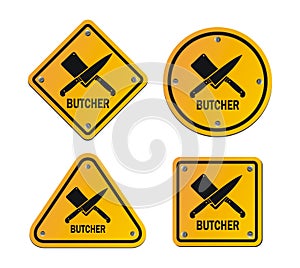 Butcher signs