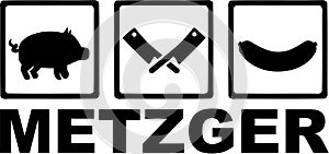 Butcher Tripple vector